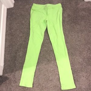Green stretch Pants